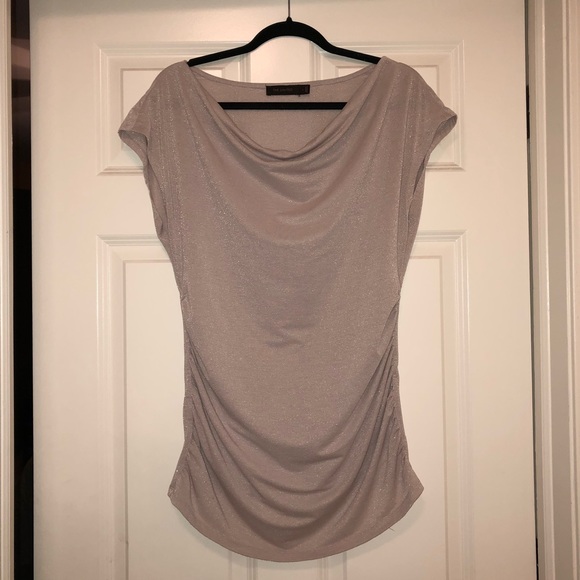 NWOT The Limited Pale Lavender Sparkle Top Sz L - Picture 1 of 8